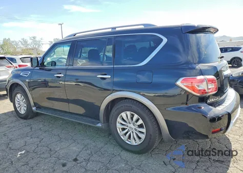 2017 Nissan Armada Sv z USA, uszkodzony, nr VIN JN8AY2NDXH9002919